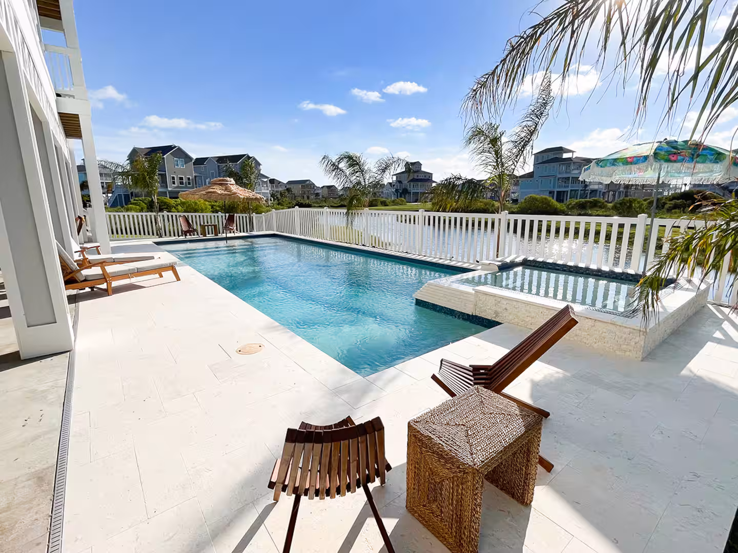 Pura Vida 1 property after pool freeze protection